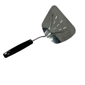 Foley Stainless MPLS Vintage Wide Slotted Spatula Curved Flipper Fish Turner
